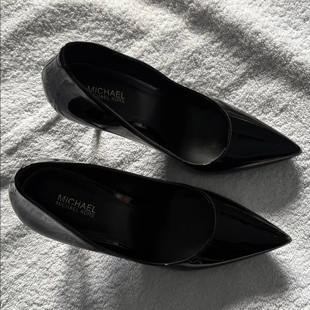 Michael Kors Shiny Black Heels